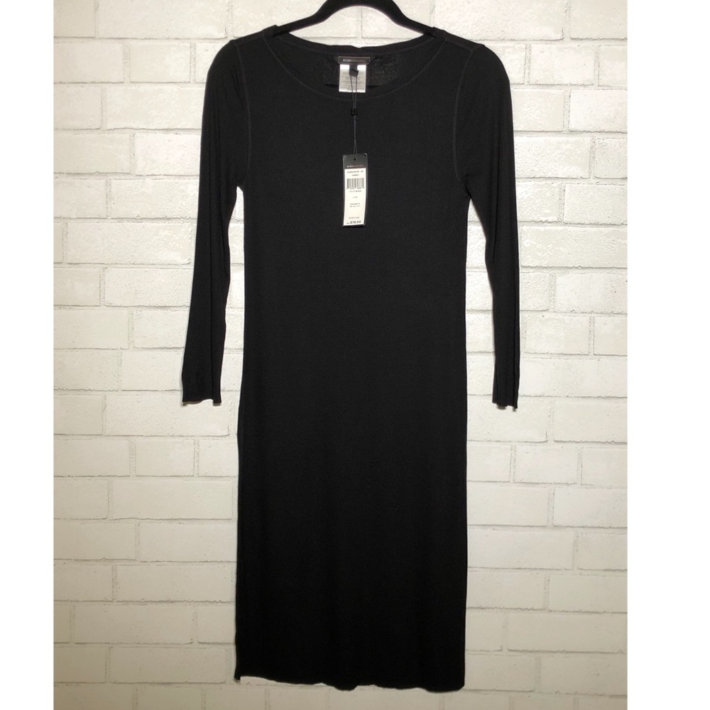 BCBG Andrea Ribbed Knit Midi Dress